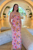 This dress has no shaping or support in the breast area, so just know that before you decide you want it. My goal with this dress was to look fun, not necessarily sexy, so it worked for me. The back zipper area was a bit loose around my waist, but it gave plenty of room for when I moved or was sitting. The hip area was a little tight on my hips, as it's more of a mermaid fit around the hips. Overall, such a cute dress and I felt confident in it! - Victoria J.