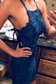 Extremely feminine and attractive dress -   Originally ordered a medium and had to return for a small, but the small fits absolutely perfect - - Elizabeth A.