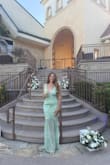 This dress was a hit at my good friends' September wine country wedding. I got so many compliments and felt so confident all night long. I'm 5'7, and the dress was to the floor in 3" heels, which was a godsend. Highly recommend snagging this dress for your next wedding - she was a beaut! - Megan G.