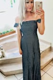 This dress is so beautiful! Only issue is the length but it will be an easy fix and I can't wait to wear it! - Shelton E.