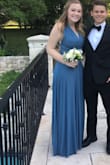 I wore this as my prom dress and it was great!! It was super comfortable and breezy so I didn't get too hot while dancing in it, and all the different ways you can wear it makes it perfect because no one would know it was the same dress! It was hard for me to find a bra to wear with it because I have such a large bust but I ended up just taping them like Kim K and it working really well with the dress! And this color is seriously beautiful, super flattering for porcelain skin! - Hayley N.