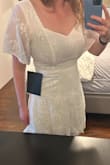 Not well sewn in the front of the dress. If no issues with the front, would probably have kept it. Good quality fabric but not a fan of the sewing mistake in a very obvious spot. - Siobhan J.