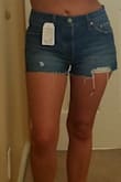 These shorts are exactly what I was looking for. They are sexy but not too short. My butt does not hang out of these. The fit is flattering. - Georgianna G.
