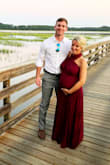 I bought this for a bridesmaid dress. I actually ordered this one Bc i told my friend if i was pregnant in her wedding i wanted something my belly would fit in. When i got the dress i was not pregnant. And it looked fabulous on. On her wedding day, i was 6.5 months pregnant and the dress still Looked great and fit over my belly! Love how there are so many ways to wear this dress! Great quality!! - Jennifer B.