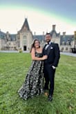 I absolutely loved this dress for a black tie wedding. I am 5 months postpartum and still getting used to my new body - I felt super comfortable in this all night. I didn't have to wear a bra despite having a bigger bust. I am 5'3 and wore heels - I had it hemmed 2 inches, and it was perfect. - Emily N.