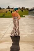 Stunning dress, true to size. I had so many compliments on this dress - Azalia R.
