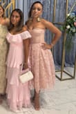 I bought this dress for my 14 year old daughter to wear to a wedding, the dress fitted her like a glove, true to size, got so many compliments. Highly recommend! - Grismaldi W.