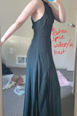 PICS ARE BEFORE TAILORING. Needed a dress with extra room in the hips because I have a small bust (32A), small waist (24"), and a larger hip (41"). Ordered a small when I would normally order an XS because I have found it is easier to size up and get things tailored down, particularly for special occasion wear that I want to fit well. Small was big in the bust, but got it tailored. I am not sure if an XS would have fit in the hip and I appreciate the extra room sizing up provided in the hip area as there was a lot of dancing and movement during the wedding reception; I felt like the hip room was very comfortable at this size. If you have a similar issue and are not looking for the perfect fit/don't want to pay for tailoring, based on the extra small being ~2 inches smaller in the size chart, I would say it might fit fine but could be snug; if you have a smaller hip, you should be fine. I would *hope* that the hip roominess is proportional all the way up through the sizing chart, so maybe L could fit 46" hip?? - Makenzie B.