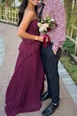 The most stunning dress I've ever owned!! I got soooo many compliments, and it's just so flattering and forgiving! I do have itty bittys but a push-up strapless bra was perfect with this dress! - Kiana C.