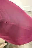 This dress has poor construction and quality and is made of mesh. It is also ridiculously long and is more purple than plum - Beatrice C.