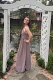 This dress is beautiful! I bought it for both a spring formal and to wear as a bridesmaid in June. The color is elegant and sophisticated, and the length is nice and long. I did order a small and then have to exchange it for an xs, so it runs a bit big. Overall very comfortable, and I felt beautiful in it. - Rachel S.