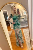 This is one of my favorite dresses! I love that it is long-sleeved because I get cold very easily. I tend to find that a lot of the material in the dresses that I purchase from Lulus is a little bit stretchy, which I like. The waist area was a little bit scrunched, which I feel made the dress more flattering. - Laura C.