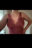 Purchased for my mom's wedding this fall, I wanted something that would be easy to breastfeed in but not too much cleavage. Love the lace detailing and how well-made and structured for such a good deal. 7 months postpartum, so I like it; it's not too tight on my tummy but still form fitting - Em S.