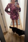 I honestly love this dress. It's so pretty, but there's no way I'd be able to keep my booty covered all night. It is SHORT SHORT in the back. I wish it were long because it'd be a keeper for sure! - Amanda B.