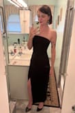 I looked on Lulu's for a hot minute deciding on the right dress, and this one is truly 10/10, classic, simple, and elegant! It fits like a glove and has the perfect balance of soft but sexy. If you're looking for a LBD for any occasion, this is totally it - Katie R.