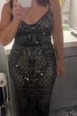 I was searching on Lulu's website for a dress for a formal event I was going to attend. I love Lulu's dresses so the website is my go to spot for special occasion dresses. I saw this dress and absolutely loved it. I also love that other shoppers provide so many great reviews. I searched all the reviews and photos and loved how this dress looked so good on all body shapes and sizes. I ordered the dress and I absolutely love it. I typically purchase a size Small, but after reading reviews opted for the Medium. Fits perfect and the dress is so comfortable as there is a slight stretch. I do have to hem the dress a bit, but I am short so this is typical with long dresses. The dress is so flattering and beautiful. So happy with my purchase. I can't wait to wear it to the event in November. - Dianne O.