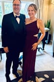 I purchased this dress for a gala event. The color (plum) was beautiful and I think the shade would be flattering on most skin tones. The fabric looks expensive even though it's just polyester. However, it wrinkles unbelievably. It came super wrinkled and even the dry cleaner commented how tough it was to steam out the wrinkles. Getting the dress on is another issue I had. No way you can get dressed by yourself with an easy zip. My husband struggled with the zipper both when I tried it on, then getting it off, and again the night of the event on and off. It's like the drapey fabric is too close to the zipper, so it's very tough to zip it up without it getting caught on the fabric. Once the dress is on, I did love it. It is very flowy and feels comfortable on. The cut out and the one shoulder is unique and flattering. However, one last issue I had with the dress is how easily it shows the slightest of water marks and stains. The fabric is not forgiving, and I doubt the other colors would be any better. - Erin W.