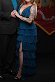 I wore this to the Retiree Ball last year. Other than wishing I had worn some boob tape, it was great. The color is gorgeous! - Lauri H.