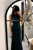 Great dress, snatches you in without being super restrictive. Was between S and M but happy I went with a S, length was very good, surprisingly, and I can wear it with heels without it being too short. The green is darker in person than what it looked like from the pics, which I'm very happy about. Highly recommend!!!! - Kaylee V.