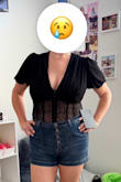 I thought I could wear a bra and get the girls up there. But I was mistaken. Not for my natural girls that hang a little lower. Also, I didn't realize my bra would completely show on the backside. Unfortunately, this was a no for me - Emily K.