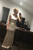 I'm getting married in October and ordered this dress to see if I would like it for my bridesmaids. I didn't want to put a financial burden on my girls so this is a great price. I was also worried about the quality and the color. The dress showed up quickly and I was extremely surprised by the quality. The inner lining is a bit thin but I'm overall very pleased. Everyone has ordered their dress and I can't wait to see it on everyone else. - Susie L.