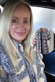 Truly a beautiful outerwear item. It did run a little big, but that's exactly the look I was going for. You can dress up a pair of jeans with it or simply wear it over a skirt or a dress. Absolutely stunning color - Karin R.