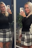 Obsessed with this skirt. It's the perfect transition from summer to fall. It fits perfectly! - Karin R.