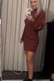 The color is gorgeous for fall, and the fit is so flattering. It's cozy yet stylish and looks adorable paired with ankle boots. Such an effortless, put/together outfit. - Karin R.