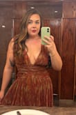 I agree with previous reviews that the straps are too loose.. otherwise this dress is perfect! Great quality & a unique color/fabric that received many compliments throughout the night. - Lisa R.
