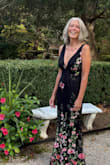 This dress was perfect for my niece's wedding.  I was the flower auntie, so the flowers were a lovely detail. - Tracy W.