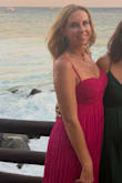 First off, great customer service. The first one had an issue with the zipper, so they overnighted me another dress since I had to leave the next day for a wedding in Mexico. I got so many compliments on this dress. The only downside is that it's pretty long, and a few people stepped on the back of it while dancing. I still would choose this dress over and over again as a guest of this wedding despite that issue! But I'm 5'6 and wore very high heels, and it still dragged on the ground. - Stacy K.