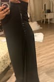 I was hoping this wouldn't happen at all, but my zipper broke minutes before the ceremony started. I was supposed to walk with the bride and ended up holding up the entire ceremony because everyone was helping me pin the dress together. Honestly was the worst experience, and can't help but think I might've ruined the bride's moment. I had a good amount of space so the dress was not too tight. Crazy to think that a company that sells dresses for important occasions like this would sell faulty or cheap zippers. The dress is beautiful, but if you don't want to hold up a ceremony or look like Frankenstein the rest of the night, then stay away from this dress. - Jackie N.