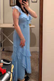 I really really loved this dress. I wore it as a bridesmaid in a wedding recently, and received so many compliments. The way it's sewn really complemented my body, and the fabric and lining felt very expensive. One thing I will say is that I am taller, so I didn't wear heels, and because of that, the dress was slightly longer than I had anticipated. Definitely steam before wearing too :) - Mya S.