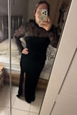 I absolutely loved this dress. I loved the long sleeves, and the material is very flattering. I didn't keep it because it was too much black for what I was going for. - Nathalie E.