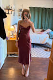 Love! Going to wear for an upscale fall baby shower. I bought an XS and an XXS. I will be wearing the XXS. Still room around the band and torso. - Jessie B.