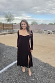 Beautiful dress!!! I bought it for my Christmas photoshoot, and it fits perfectly!!! And it looks so good - Andrezza N.