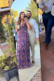 The dress was a nice fabric and very flattering. I got a size medium, but I could've sized down. I did need to shorten the straps, but other than that, it was great. - Kaitlyn B.