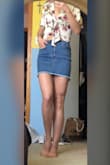 I legit had to order this skirt 3 times until I found the right size lol. The medium was huge on me, so I got the small, which was better but still a smidgen loose where I felt like I would be constantly adjusting it and pulling it down, so I finally ordered an x-small (and I've never worn an x-small in my adult life lol) and by some magic it fits like a glove!!!! And I'm not a skinny mini by any means. I'm between 5'7"/5'8", 138 lbs, 28 in waist, and 36 in hips. I do have quite muscular legs but that doesn't really affect how it fits in my opinion. I'm really curious how the x-small looks on models or girls who are much smaller than me. But overall, I LOVEEEEEEE this skirt. It has the just the right amount of stretch, and is high-waisted, wouldn't mind for it to be a smidgen longer but that's probably because I'm a tad on the conservative side. Can't wait to wear it so many diff ways this summer!! <3 - Maggie L.