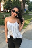 This top is so cute! It's great to dress up or down. I wore it out with jeans the other night, loved it! - Haley Y.