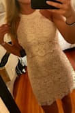 I purchased this dress for my graduation / for a wedding later in the spring. Originally purchased a small but had to switch it for a MEDIUM. The exchange was quick & easy. The quality is great & it looks exactly as it does on the website. It fits snug so if you're torn between 2 sizes, I'd suggest ordering the larger of the two. LOVE this dress & will definitely be ordering from this site again. - Sarah V.