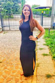 I LOVEthis dress. I'm always worried about ordering clothes online but I needed a specific look. Currently, I live in Italy and today is the first day I wore it around town. I had an Italian compliment the dress and tell me I look great in it! Also, it's comfy and has a little pocket in the front. It is a tad short so just a heads up for tall girls. :) - Katrina A.