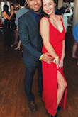 I wore this dress to my senior sorority formal. The size and length was perfect! I wore 3 inch heels and it was like the dress floated off the ground. I would recommend wearing petals or a backless sticky bra if you have a smaller chest size like me. But I got a lot of compliments on the cut, color, and style! - Mackenzye S.