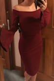 Love this dress. Material is flattering and forgiving. I got an Xs and it fit perfect. I would 100% recommend this dress for any occasion in all colors. - Kelly A.