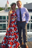 LOVED this two piece set!!! Super light weight and comfortable! Top was easily adjustable! Skirt was long which is usually rare for me because of my height! I had it hemmed about an inch and it fit perfect!! The Medium fit perfect on my waist and bust! Highly recommend this dress! The colors were perfect - Candice H.