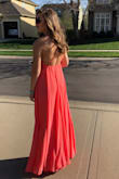 I wore this dress to a charity gala and I got so many compliments! It was really long, and even though I am pretty tall I had to wear heels, but it still looked great.  Can't wait to have an excuse to wear it again. - Abby S.