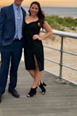 This dress was comfortable, classy, but on the sexy side. I love off the shoulders anything so this was perfect for me. It is not the type of dress where you have to keep lifting it up or having to fix the arms. I wore a regular bra with it which also made me very happy. The slit did rip a little bit but wasn't noticeable at all.
Overall I loved it, very pleased. - Rebecca R.