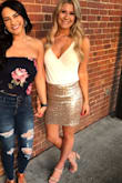 I paired this with another skirt I ordered from here (don't remember the name of it) for my 21st birthday and they were both PERFECT got so many compliments. You can adjust the straps too depending on how much or how little you want to show - Dara H.