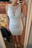 I bought this for my wedding shower. It fits great and is comfortable. I don't want to take it off and I'm not even a huge fan of dresses. Cannot wait to wear it at my shower! - Danielle S.