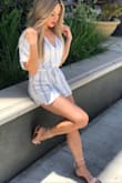 I usually don't buy rompers because they tend to show part of my cheeks but this romper fit perfectly. I wore it during a weekend out in LA and received so many compliments! Comfortable and classy! - Lisbet T.