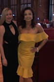 Beautiful dress! I ordered a size up because so many reviews said it ran small but I think a small would have fit a bit better! Regardless, it fit well and the color made it stand out in the room! Lots of people came up to me and complimented the dress! - Julie C.